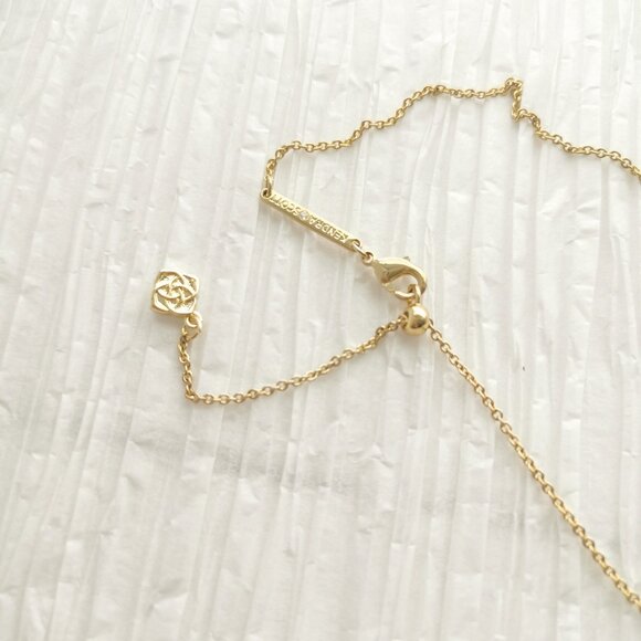 Kendra Scott Elisa Unicorn Drusy Gold Short Necklace - Picture 4 of 4